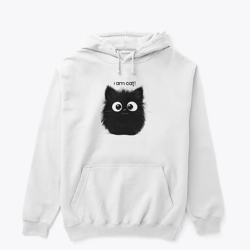 I am Cat / Cute Black Cat Design