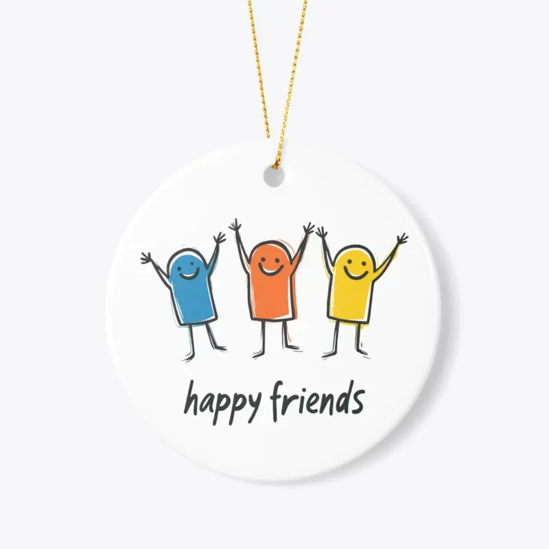 Happy Friends Funny Design