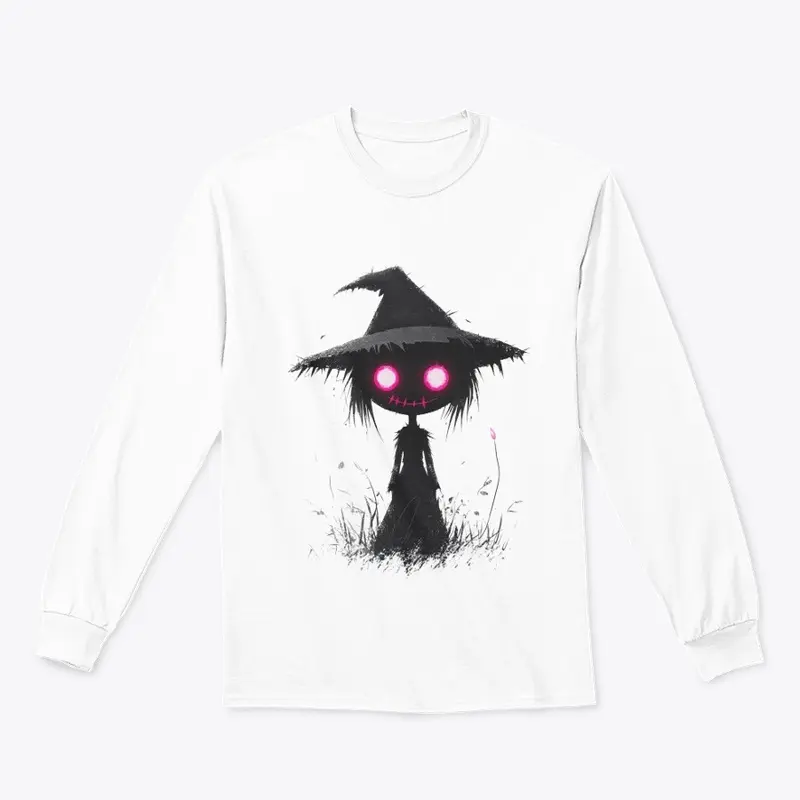 Cute and Creepy Black Witch Design