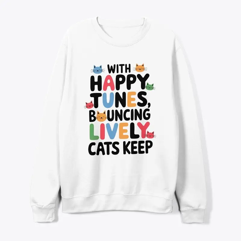 Happy Tunes Bouncing Cats