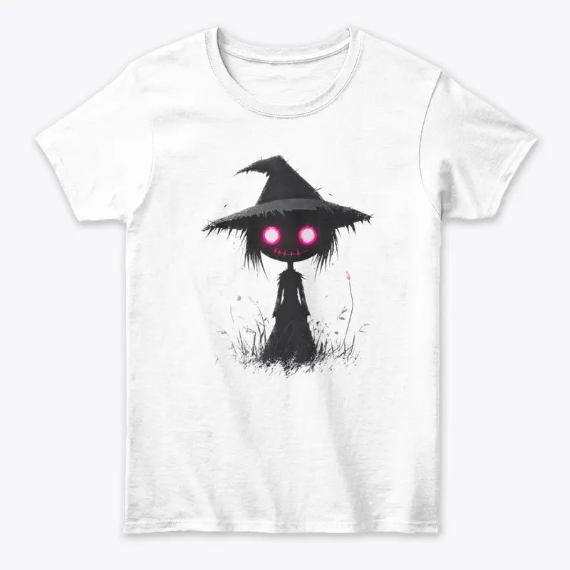 Cute and Creepy Black Witch Design