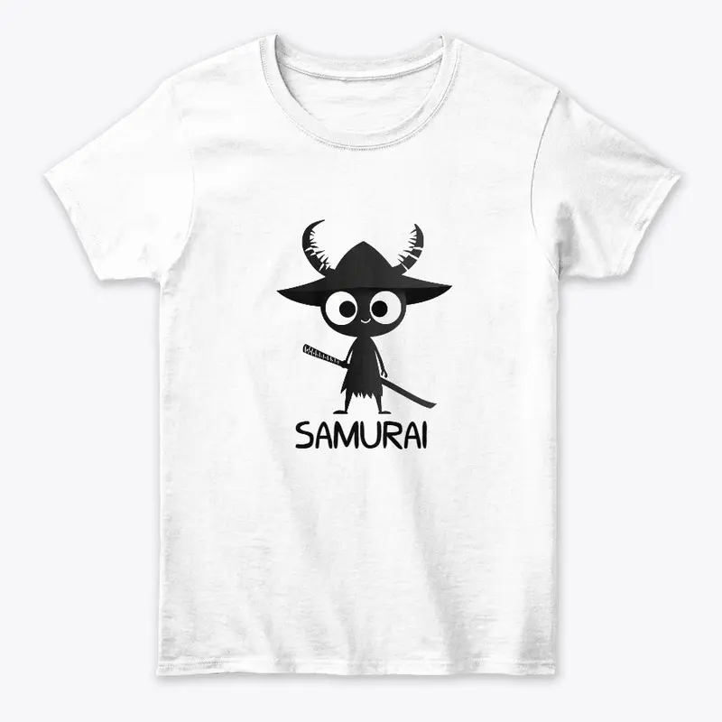 Cute Black Samurai Design