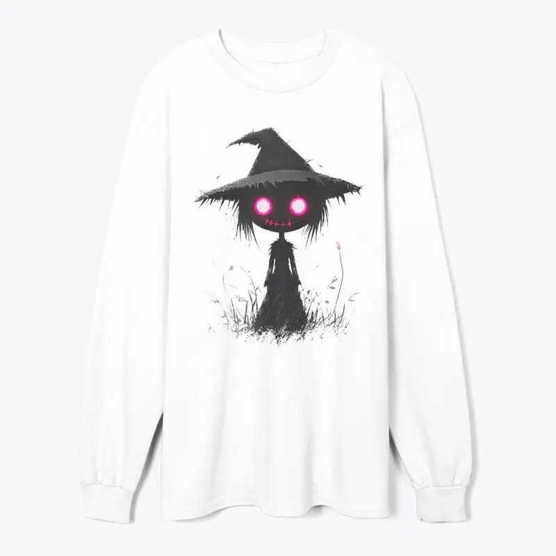 Cute and Creepy Black Witch Design