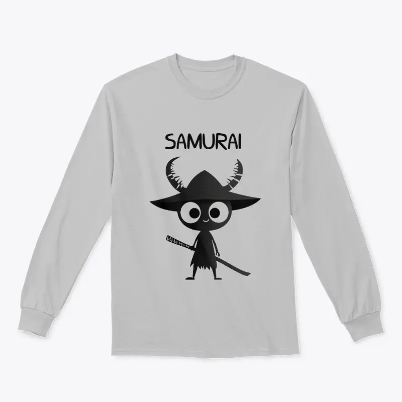 Cute Black Samurai Design